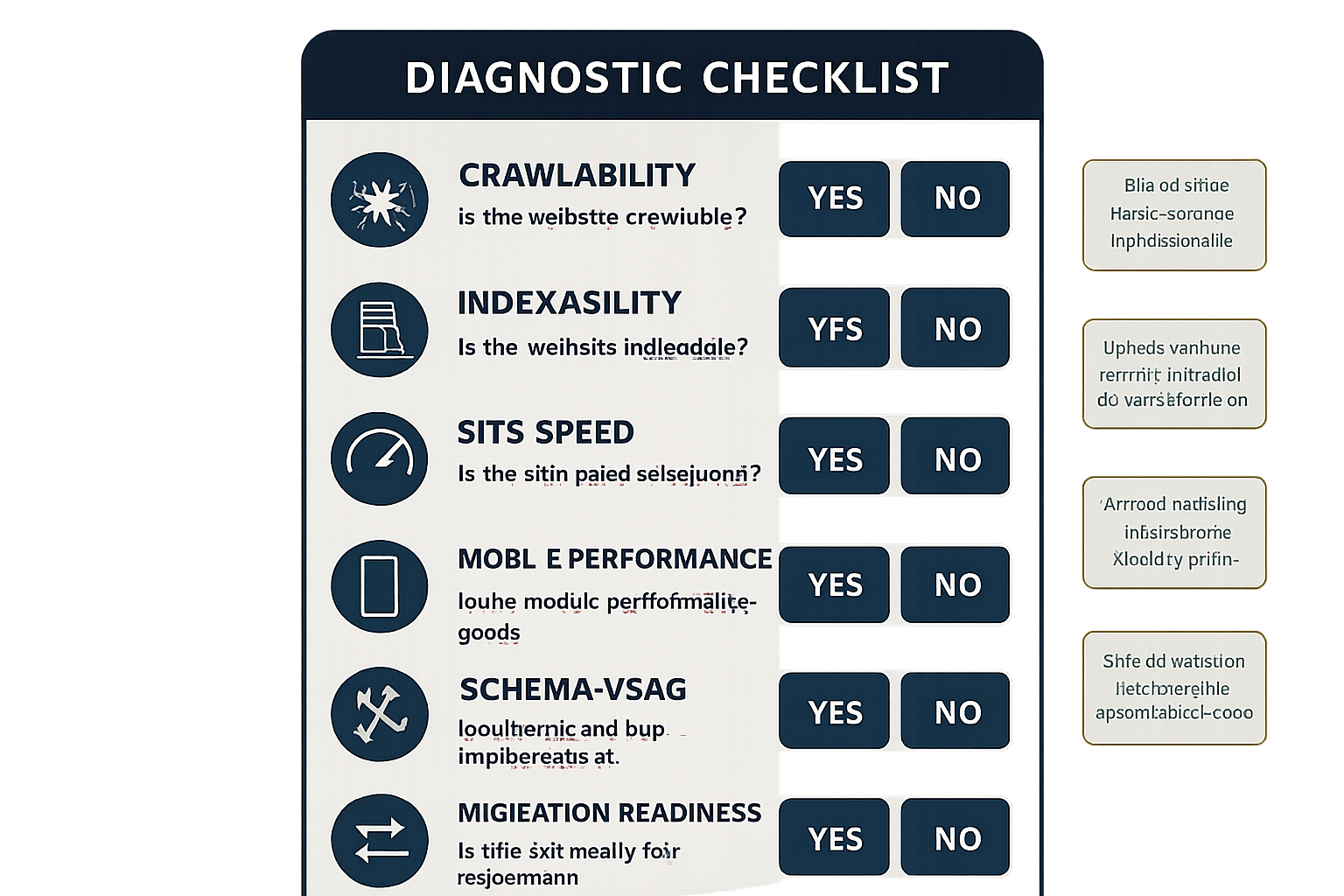 An actionable 5-minute diagnostic checklist to quickly gauge your site's technical SEO health and prioritize fixes confidently.
