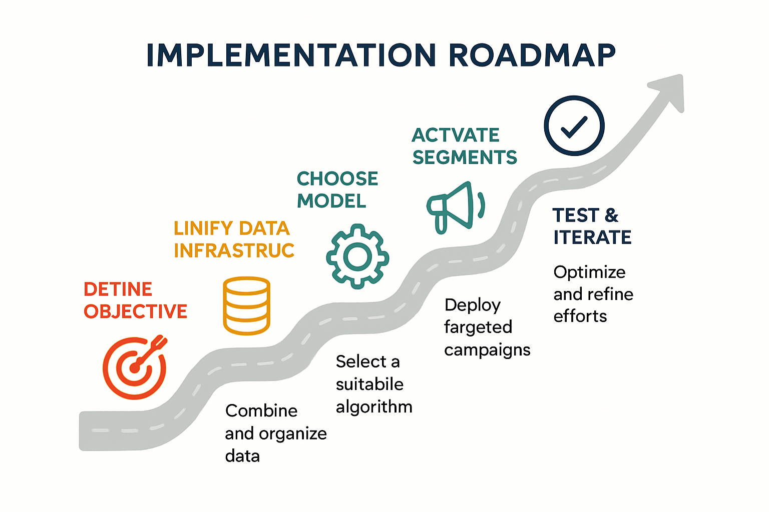 Your strategic 5-step path from evaluation to successful AI audience segmentation implementation.