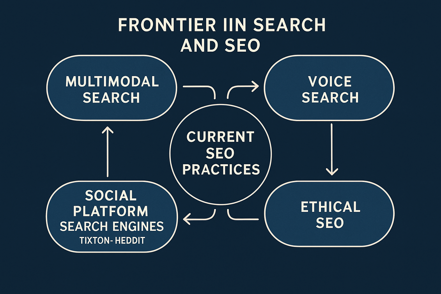 This visual reinforces our thought leadership, providing a clear, expert snapshot of how emerging trends intersect with traditional SEO, building reader confidence in our comprehensive approach.