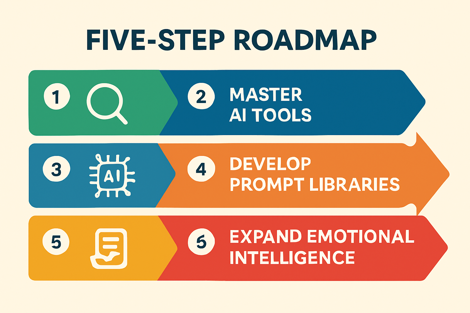 Follow this actionable 5-step roadmap to confidently transition from content creator to content architect, ensuring your competitive edge in the AI era.