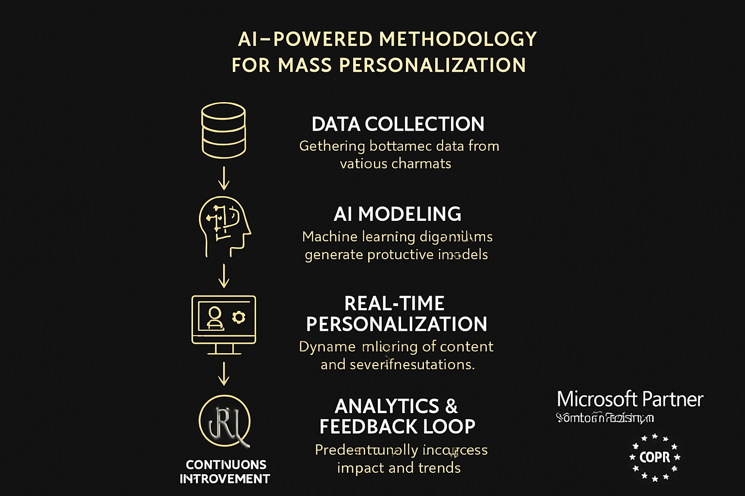 This visualization clarifies our proven AI methodology, reassuring stakeholders of expert-driven, data-backed personalization optimization.
