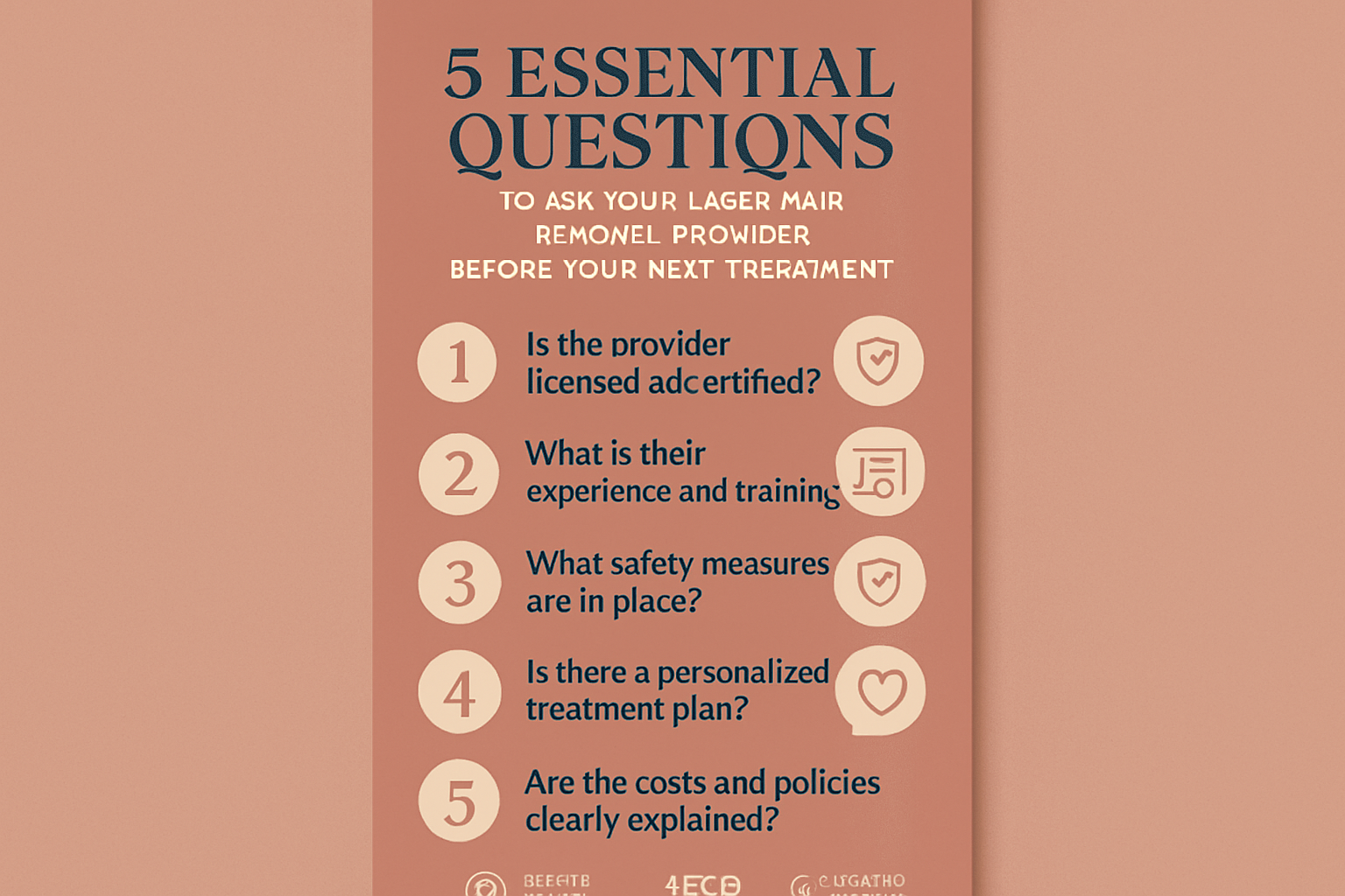 Empower your choice by asking critical questions that ensure expert, safe, and effective laser hair removal treatment.