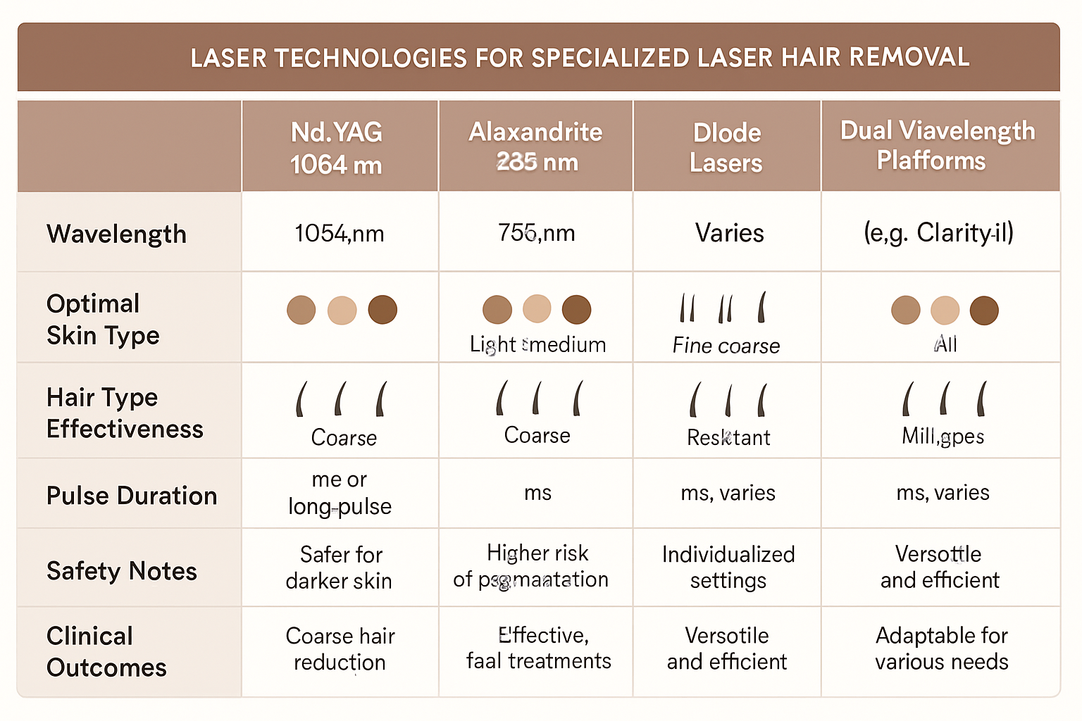 Detailed comparison of advanced laser technologies clarifies which treatment best suits your skin and hair type.